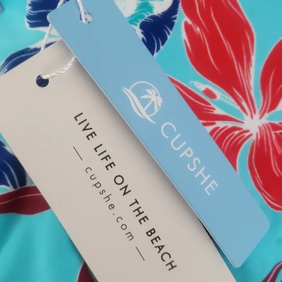 Cupshe Red and Blue Floral Bikini - Picture 2 of 2